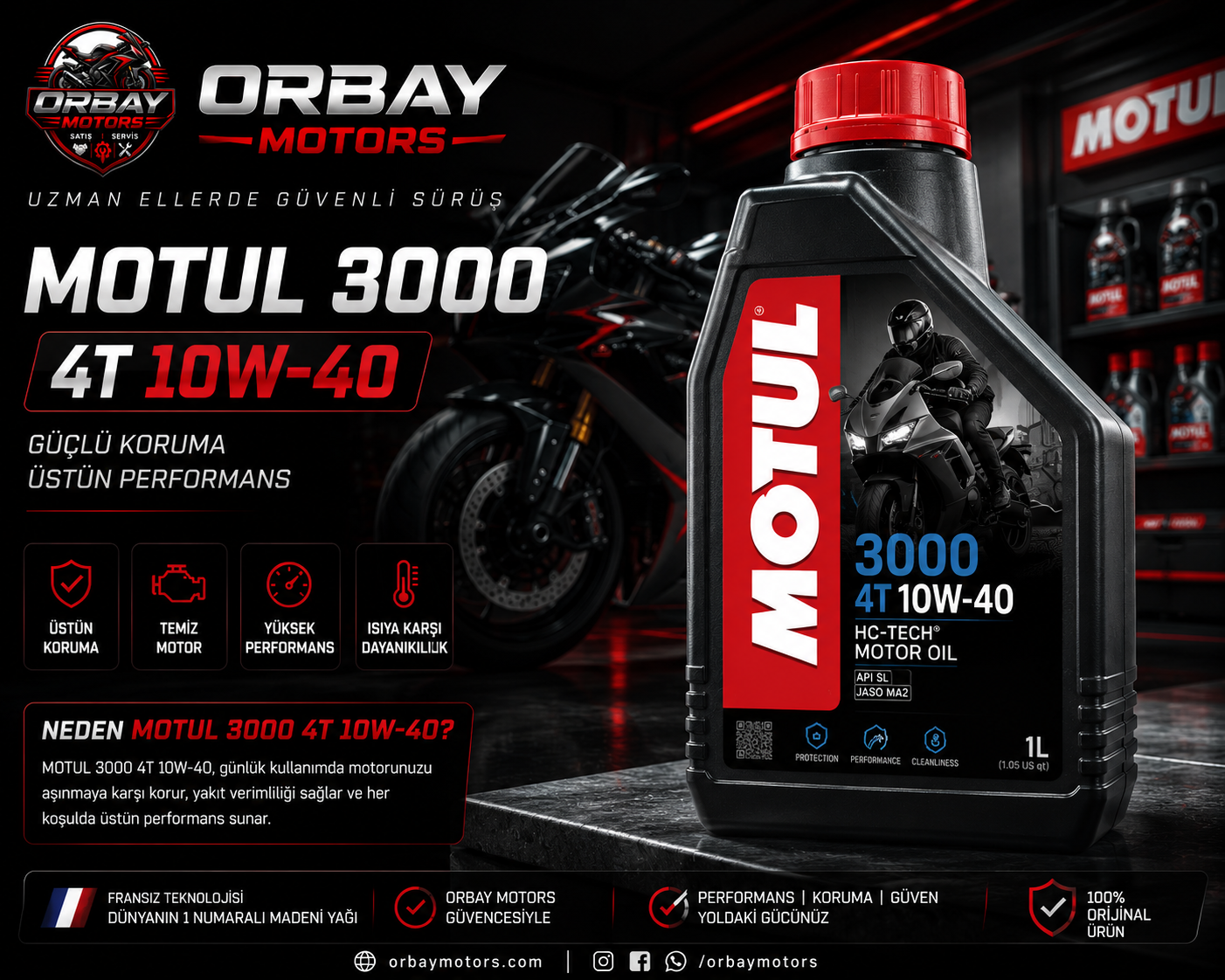 Motul 3000 10-40W 4T